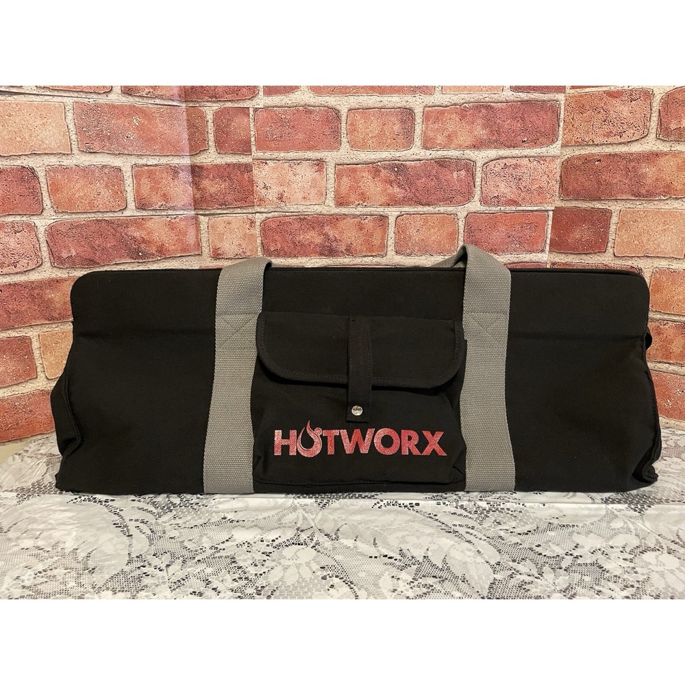 Hotworx Gym Bag Black Canvas Mat Towel Yoga Carry Duffel ONLY